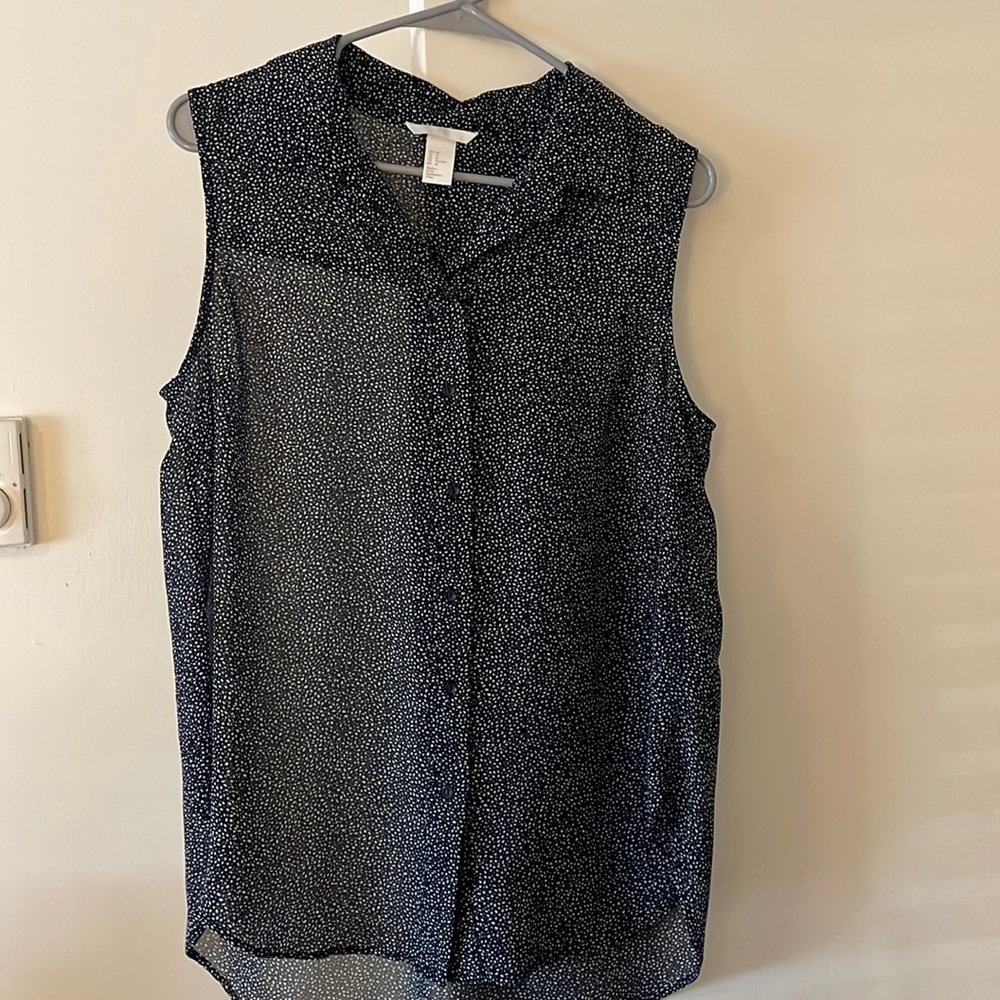Sheer H&M Sleeveless Blouse